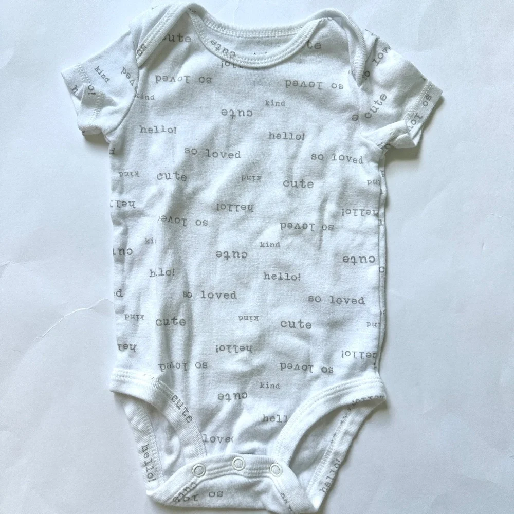 Baby Clothing Bundle 5 Piece Carter's Short Sleeve Bodysuit Onesie Set